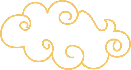 Wall Mural - Chinese Cloud Outline