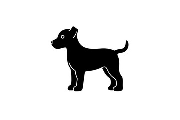 Wall Mural - puppy silhouette vector icon