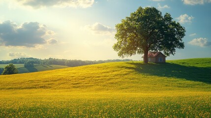 Poster - A Tiny House on a Hilltop