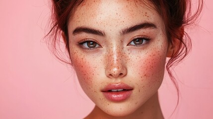 Canvas Print - Freckles & Pink.