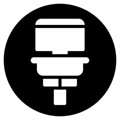 Sticker - Wind Sensor glyph icon