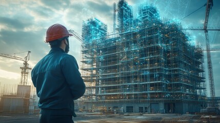 Construction worker future vis