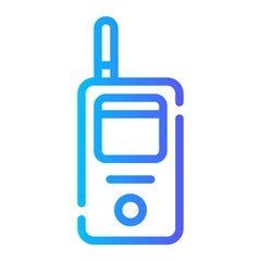 Sticker - satellite phone gradient icon