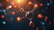 © keetazalay - A glowing molecule model floating over a dark background representing medical tech innovations and healthcare breakthroughs