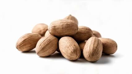 Wall Mural -  A stack of almonds ready for a healthy snack