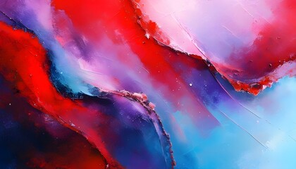 Wall Mural - Vibrant Fusion of Red and Purple Abstract Design