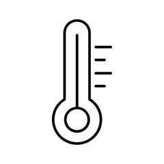 Wall Mural - thermometer line icon