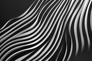 Abstract line black and white texture 3d background