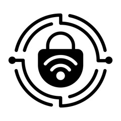 Canvas Print - Secure Connection Icon