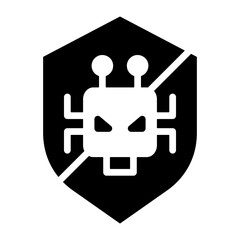 Canvas Print - Botnet Protection Icon