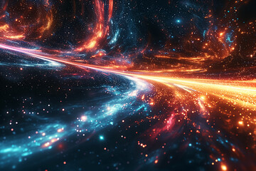 Wall Mural - Abstract background reminiscent of outer space