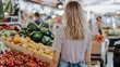 © pkproject - Vibrant Produce Stall at Bustling Outdoor Marketplace