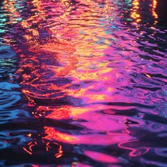 Canvas Print - Vibrant water reflections