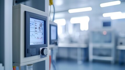 digital sensors monitoring environmental conditions in a product testing laboratory