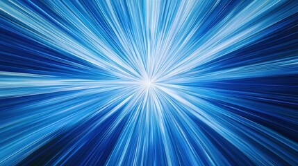 Poster - Abstract blue light rays
