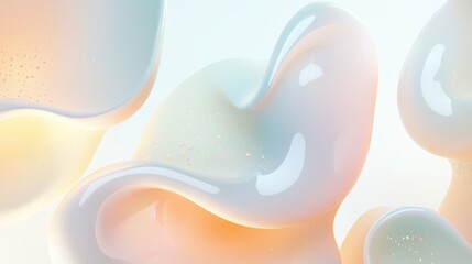 Poster - Abstract liquid shapes