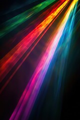 Wall Mural - Colorful light streaks