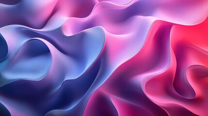 Wall Mural - Dynamic abstract 3D background with flowing shapes, gradients, and depth, perfect for modern designs and tech presentations.