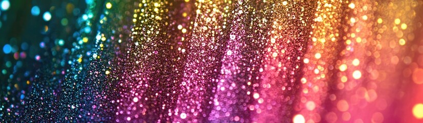 Wall Mural - Shimmering rainbow glitter