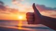 © Myxafly - Thumbs Up at Sunset Beach