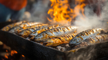 fish on the grill