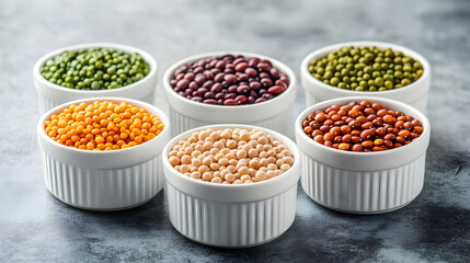 Wall Mural - lentils in a bowl