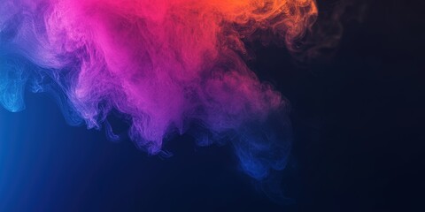 Wall Mural - Abstract colorful smoke