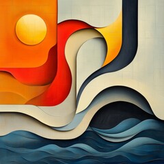 Wall Mural - Abstract Sea