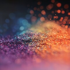 Wall Mural - Sparkling Glitter Close-Up