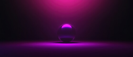 Wall Mural - Design a simple background with a single glowing dot at the center, surrounded by a gradient that transitions from black to dark purple, representing a distant thought. 