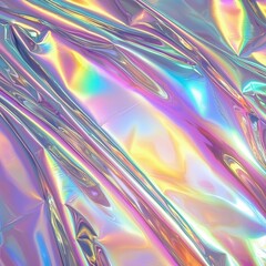 Wall Mural - Shimmering Holographic Fabric