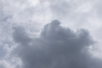 Wall Mural - A cloudy sky with a large cloud in the middle