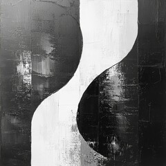 Poster - Black and White Abstract