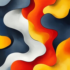 Wall Mural - Colorful Abstract Shapes