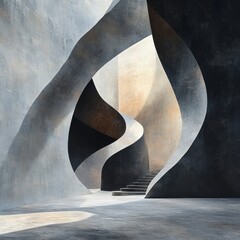 Wall Mural - Concrete Curves