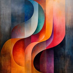 Poster - Curved Abstract