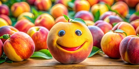 Vibrant peach emoji symbolizes summer freshness and joy in digital exchanges, bringing sunny, cheerful vibes to