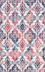 Modern Boho style Carpet design illustration with distressed and grunge texture in high resolution
