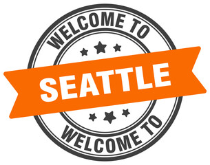 Canvas Print - WELCOME TO SEATTLE STAMP