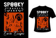 © HabiburRahman - Halloween T-shirt Design with adventure graphic