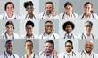 © Andrey Popov - Diverse Doctor Faces Photo Collage