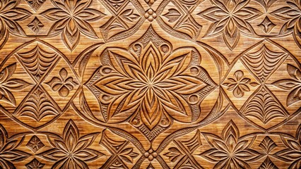 Aufkleber - Natural wooden texture with intricate patterns perfect for backgrounds and design projects