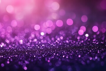 Wall Mural - Purple glitter lights background. defocused