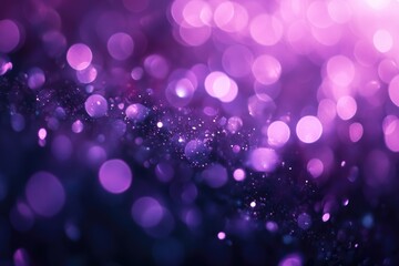 Wall Mural - Purple glitter lights background. defocused