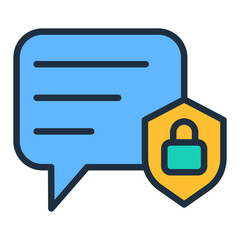 Canvas Print - Secure Messaging Icon