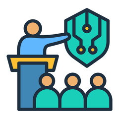 Poster - Cybersecurity Training Icon