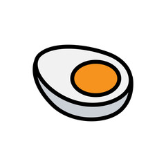 Canvas Print - Boiled egg icon