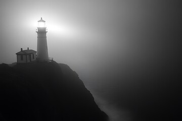 Wall Mural - lighthouse on the coast