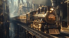 Vintage Fantasy Train Art Free Stock Photo - Public Domain Pictures