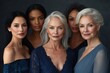 © Still I Am Working - beauty image of a group of women with different age, skin and body, Generative AI